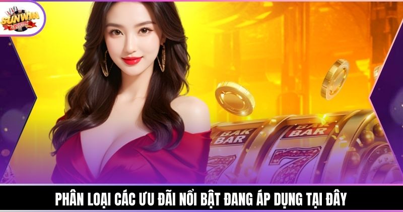 Phân loại các ưu đãi nổi bật đang áp dụng tại đây